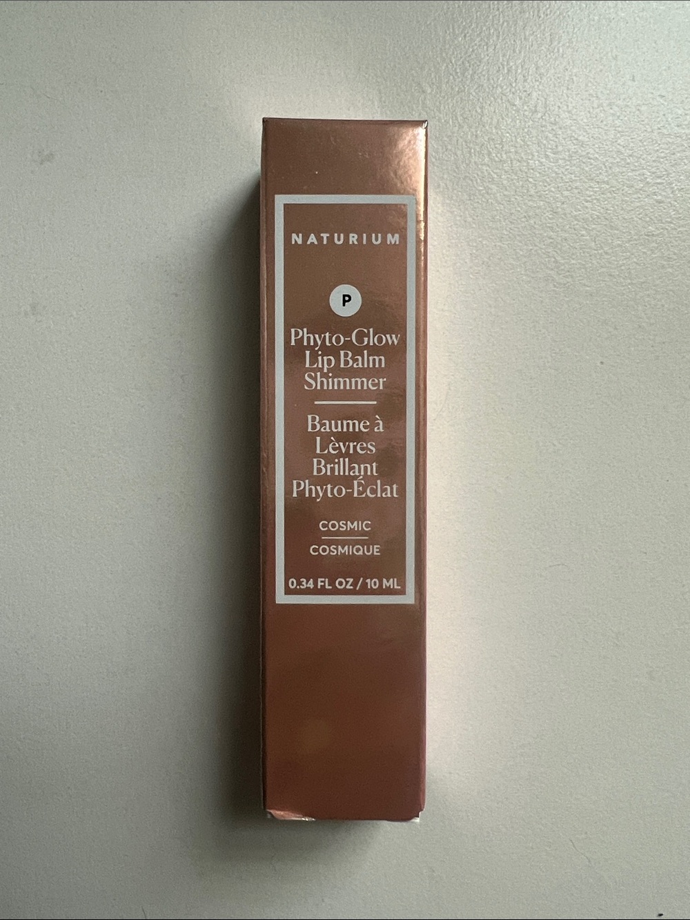 NWT Naturium Phyto-Glow Lip Balm Shimmer — Cosmic (Shimmering Rose-Brown) 0.34oz